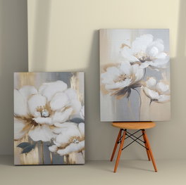 Wallity 2KNV4235 Cuadros Decorativos en Lienzo (2 Piezas) 50 x 70 cm